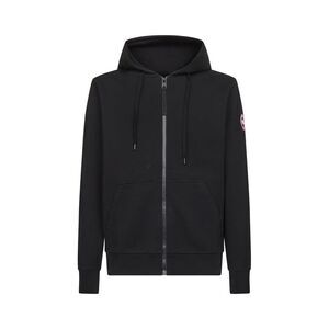 Canada Goose Men Black Huron Zip-Up Hoodie
